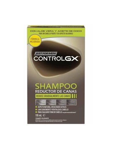 JUST FOR MEN CONTROL GX REDU CANAS CHAMPU 118ML