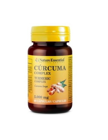 CURCUMA 5000mg+vit.c+pimienta 60cap. NATURE ESSENTIAL