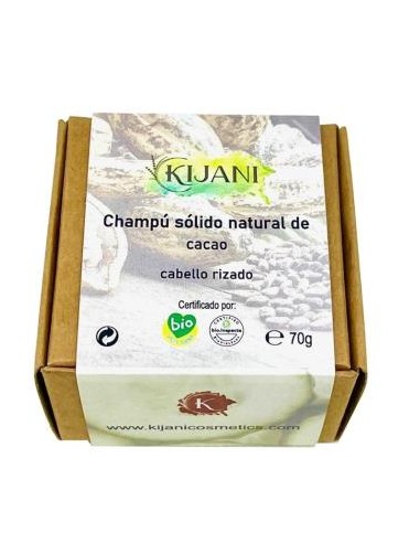 CHAMPU SOLIDO CABELLO RIZADO cacao 70gr KIJANI