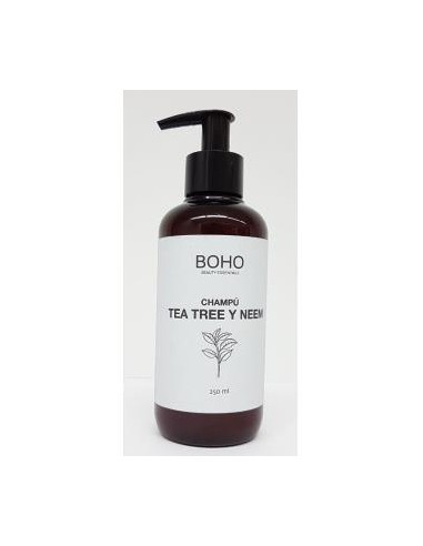 CHAMPU DE TEA TREE Y NEEM 250ml. BIO BOHO