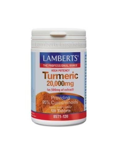 CURCUMA 20.000mg. (95% de curcumina) 120comp. LAMBERTS