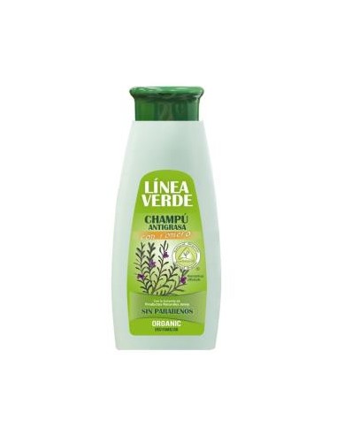 CHAMPU ANTIGRASA con romero 400ml. LINEA VERDE