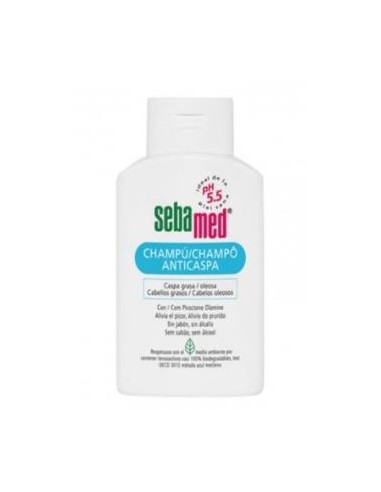 CHAMPU DERMATOL anticaspa cabello graso 400ml. SEBAMED