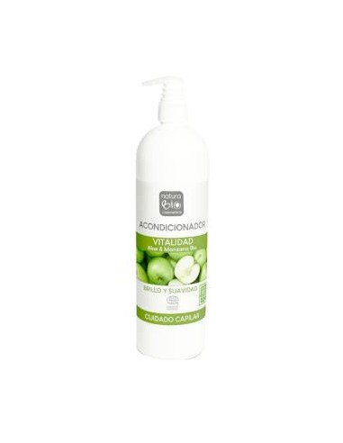 ACONDICIONADOR VITALIDAD aloe-manzana 740ml.** NATURABIO COSMETICS