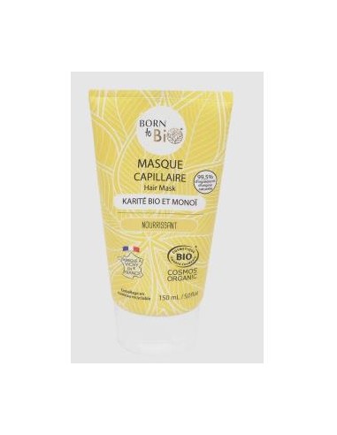 MASCARILLA CAPILAR karite y monoi 150ml. BIO BORN TO BIO