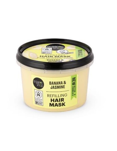 MASCARILLA CAPILAR REPARADORA platano-jazmin 250ml ORGANIC SHOP