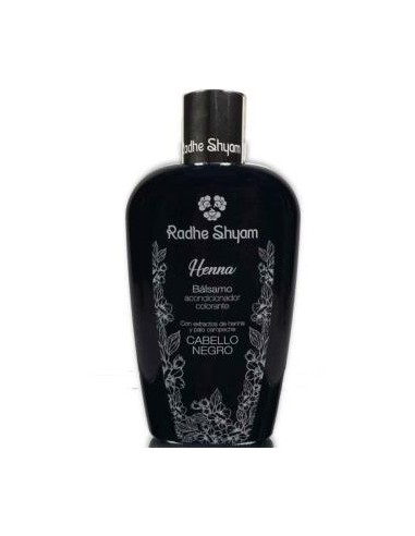 BALSAMO ACONDICIONADOR HENNA COLOR NEGRO 250ml. RADHE SHYAM