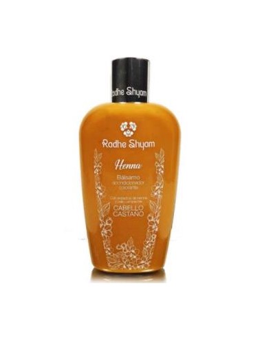 BALSAMO ACONDICIONADOR HENNA COLOR CASTAÑO 250ml. RADHE SHYAM