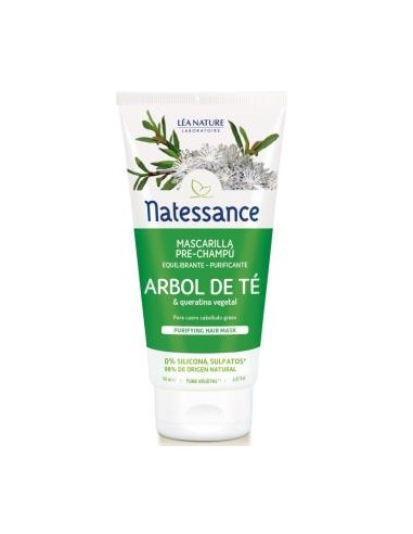 MASCARILLA PRE-CHAMPU ARBOL TE purificante 150ml NATESSANCE