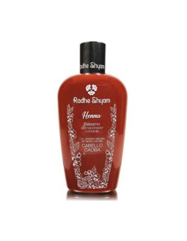 BALSAMO ACONDICIONADOR HENNA COLOR CAOBA 250ml. RADHE SHYAM