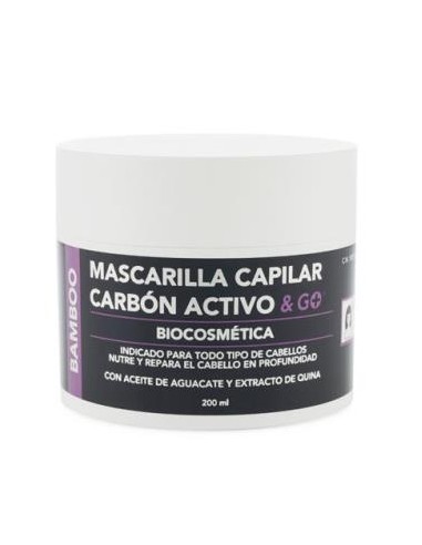 MASCARILLA CAPILAR DETOX carbon activo 200ml.** PHARMA & GO