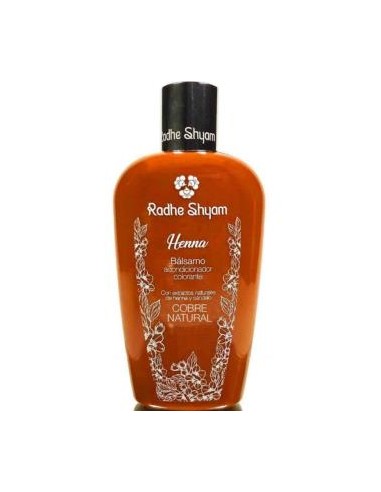 BALSAMO ACONDICIONADOR HENNA COLOR COBRE 250ml. RADHE SHYAM