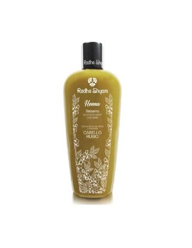 BALSAMO ACONDICIONADOR HENNA COLOR RUBIO 400ml. RADHE SHYAM