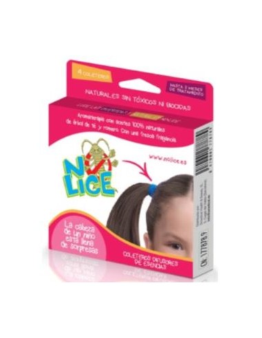 NO LICE coletero anti-piojos negro/marron 4ud.