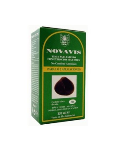 TINTE NOVAVIS 5D CASTAÑO CLARO DORADO 135ml.