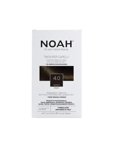 TINTE CAPILAR CASTAÑO 4.0 140ml. NOAH