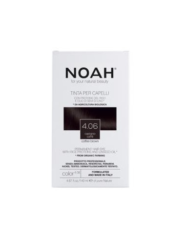 TINTE CAPILAR MARRON CAFE 4.06 140ml. NOAH