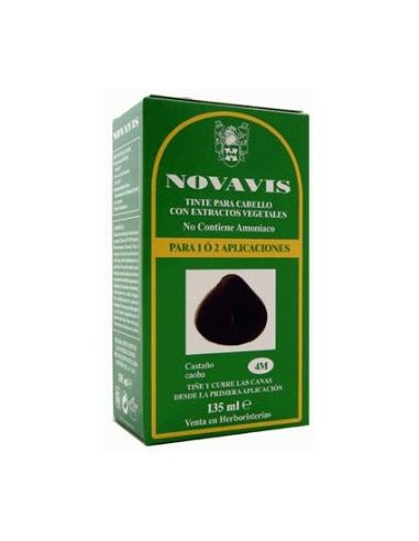 TINTE NOVAVIS 4M CASTAÑO CAOBA 135ml.