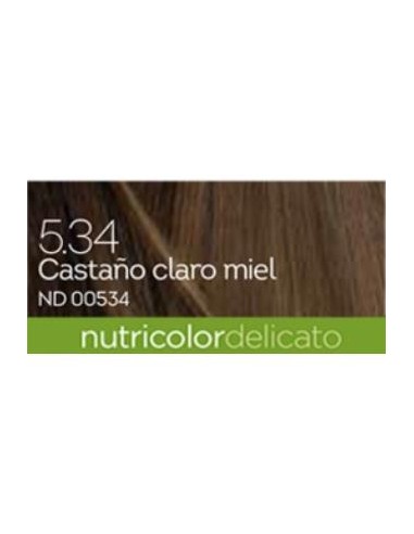 TINTE honey chestnut 140ml castaño miel claro 5.34 BIOKAP