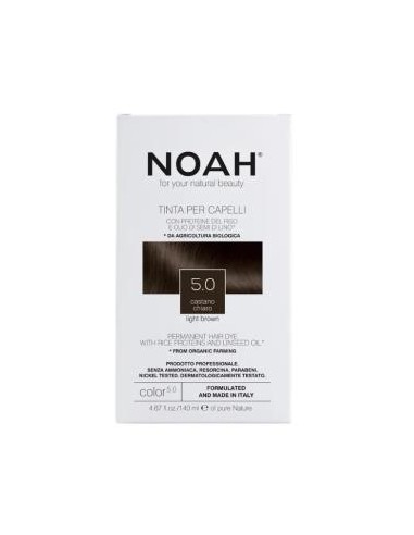 TINTE CAPILAR CASTAÑO CLARO 5.0 140ml NOAH