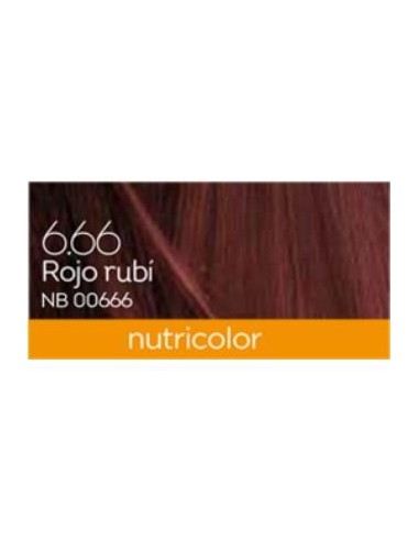 TINTE red ruby dye 140ml. rojo rubi ·6.66 BIOKAP