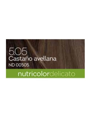 TINTE castaño avellana 140ml. 5.05 DELICATO BIOKAP