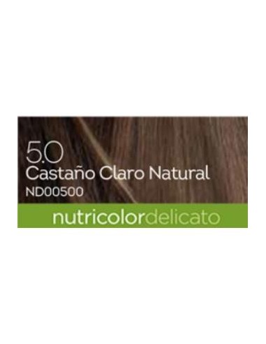 TINTE castaño claro natural 140ml. 5.0 DELICATO BIOKAP