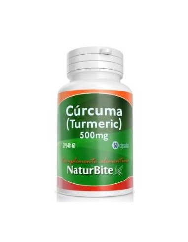 TURMERIC (curcuma) 500mg. 60cap. NATURBITE