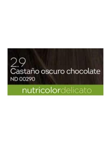 TINTE castaño oscuro chocolate 140ml 2.9 DELICATO BIOKAP