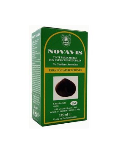 TINTE NOVAVIS 5M CASTAÑO CLARO CAOBA 135ml.