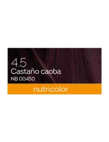 TINTE mahogany brown dye 140ml. castaño caoba ·4.5 BIOKAP