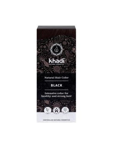 TINTE HERBAL COLOR negro 100gr. KHADI