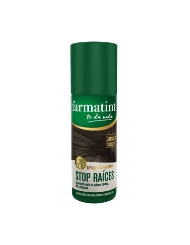 FARMATINT STOP RAICES castaño oscuro 75ml.