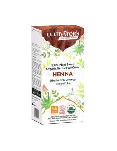 HENNA tinte organico 100gr. ECOCERT CULTIVATORS