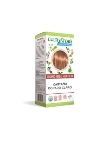 CASTAÑO DORADO CLARO tinte organico 100gr. ECOCERT CULTIVATORS