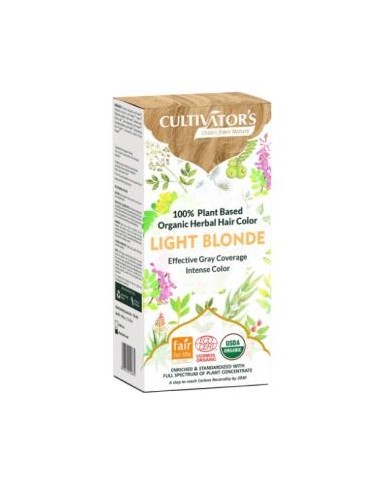 RUBIO CLARO tinte organico 100gr. ECOCERT CULTIVATORS