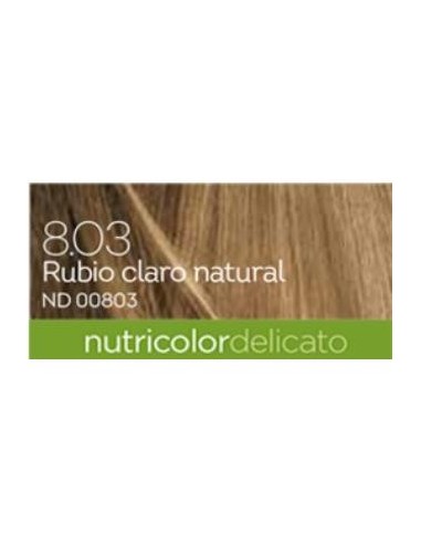 TINTE rubio claro natural 140ml. 8.03 DELICATO BIOKAP