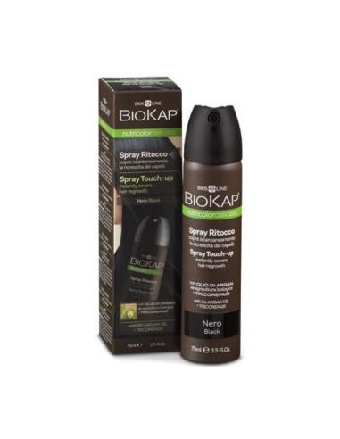 SPRAY RETOQUE negro 75ml. BIOKAP