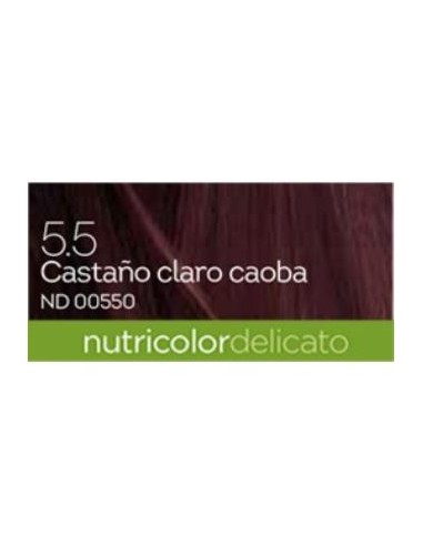 TINTE castaño claro caoba 140ml 5.5 DELICATO BIOKAP