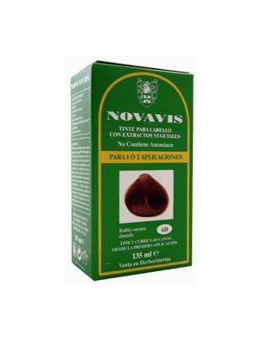 TINTE NOVAVIS 6D RUBIO OSCURO DORADO 135ml.