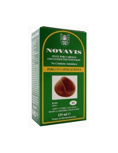 TINTE NOVAVIS 8N RUBIO CLARO 135ml.