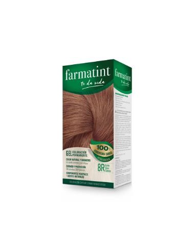 FARMATINT GEL 8R rubio claro cobrizo 135ml.