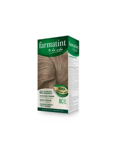 FARMATINT GEL 8C rubio claro ceniza 135ml.