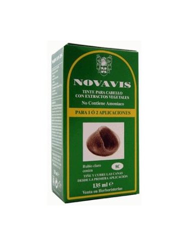 TINTE NOVAVIS 8C RUBIO CLARO CENIZA 135ml.