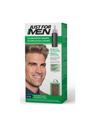 JUST FOR MEN 5 MINUT castaño claro H25