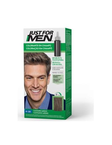 JUST FOR MEN 5 MINUT castaño medio natural H30