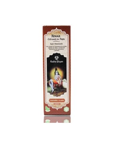 HENNA PASTA CASTAÑO CLARO 200gr. RADHE SHYAM