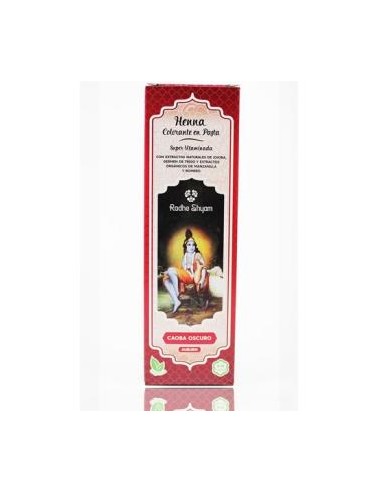 HENNA PASTA CAOBA OSCURO 200gr. RADHE SHYAM