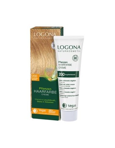 COLORANTE VEGETAL EN CREMA 200 aurora 150ml.** LOGONA