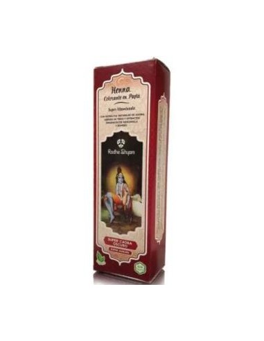 HENNA PASTA SUPER CAOBA OSCURO 200gr. RADHE SHYAM